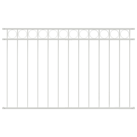 Pannello Fencing  Bianco 1,7x1 m in Acciaio