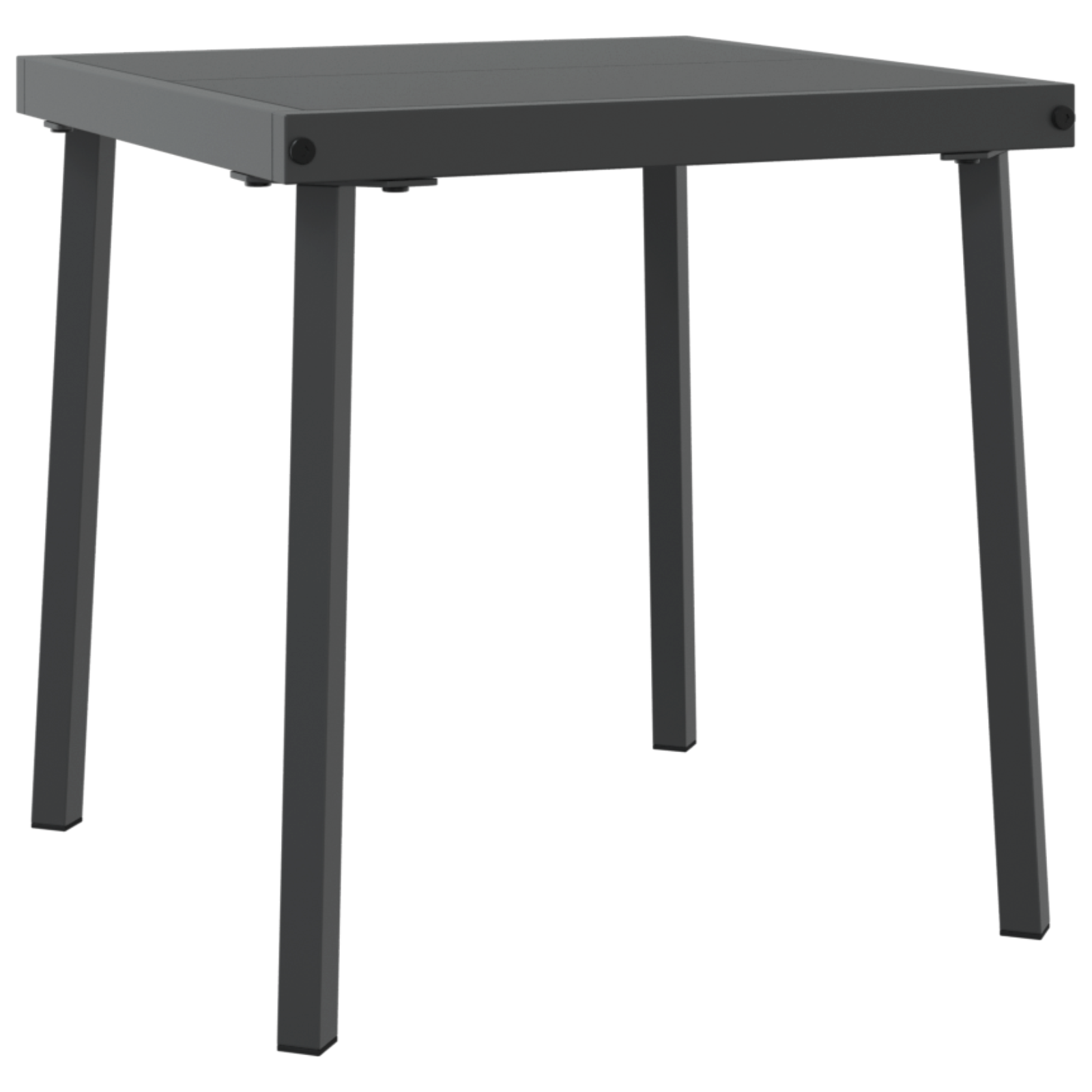 Lettini 2 pcs con Ruote e Tavolo Marrone in Polyrattan