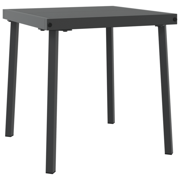 Lettini 2 pcs con Ruote e Tavolo Nero Polyrattan