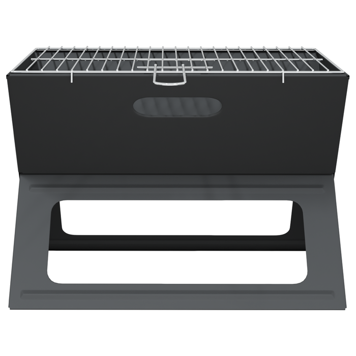 Griglia BBQ a Carbone - Pieghevole, Nera, 46x30x31 cm, Realizzata in Acciaio