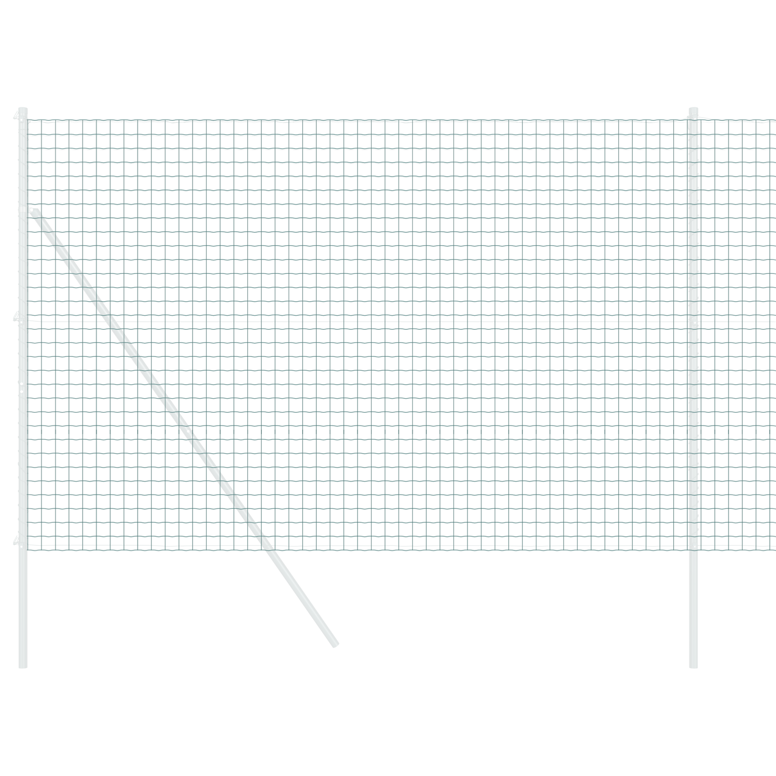 Recinzione Euro Verde 1.5x10 m Acciaio