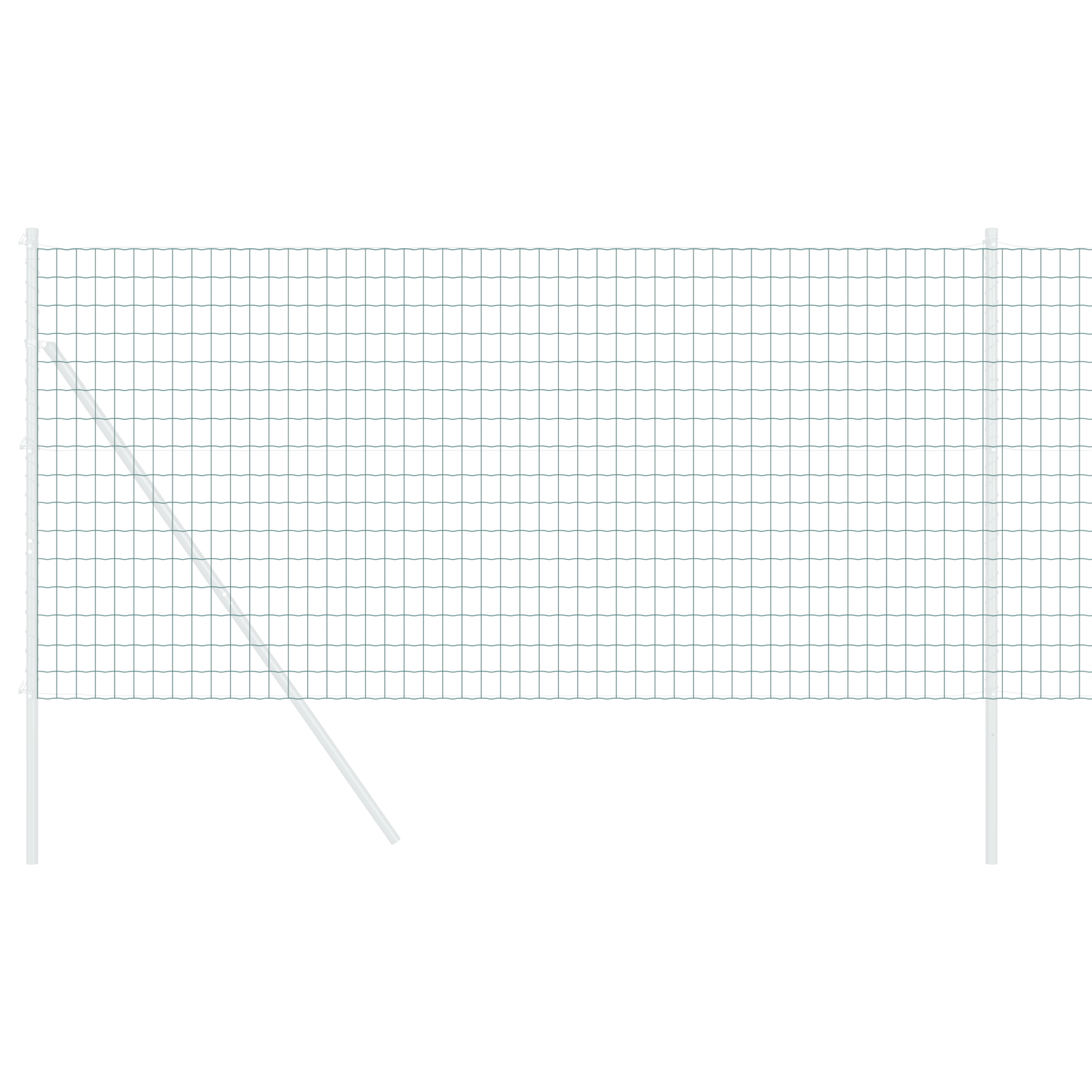 Recinzione Euro Verde 1,2x10 m Acciaio