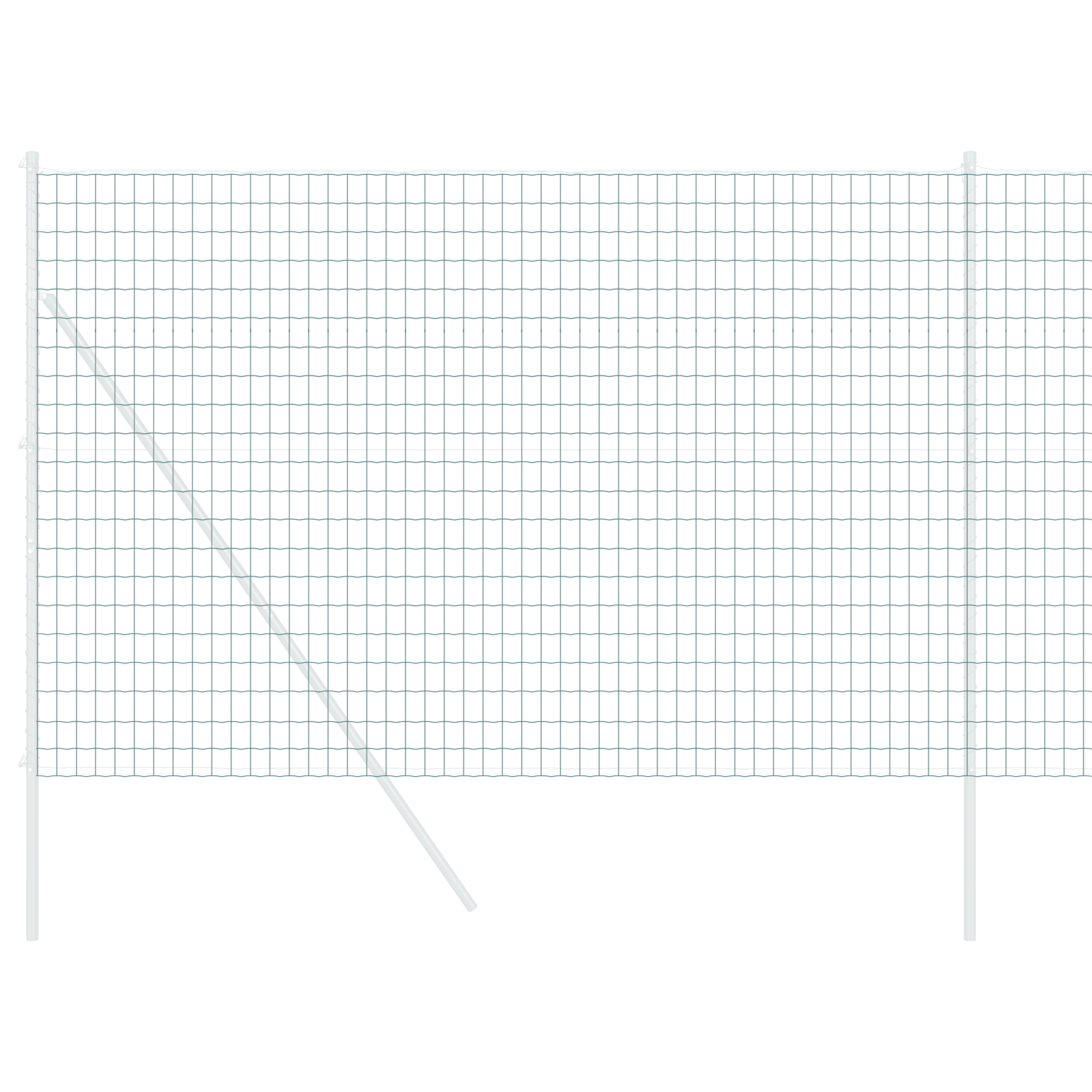 Recinzione Euro Verde 1.6x10 m Acciaio