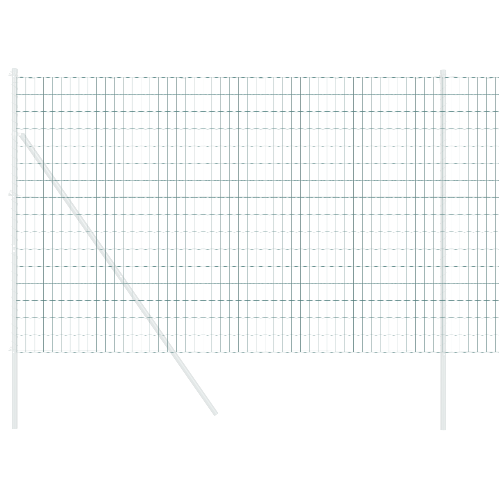 Recinzione Euro Verde 1.5x10 m in Acciaio