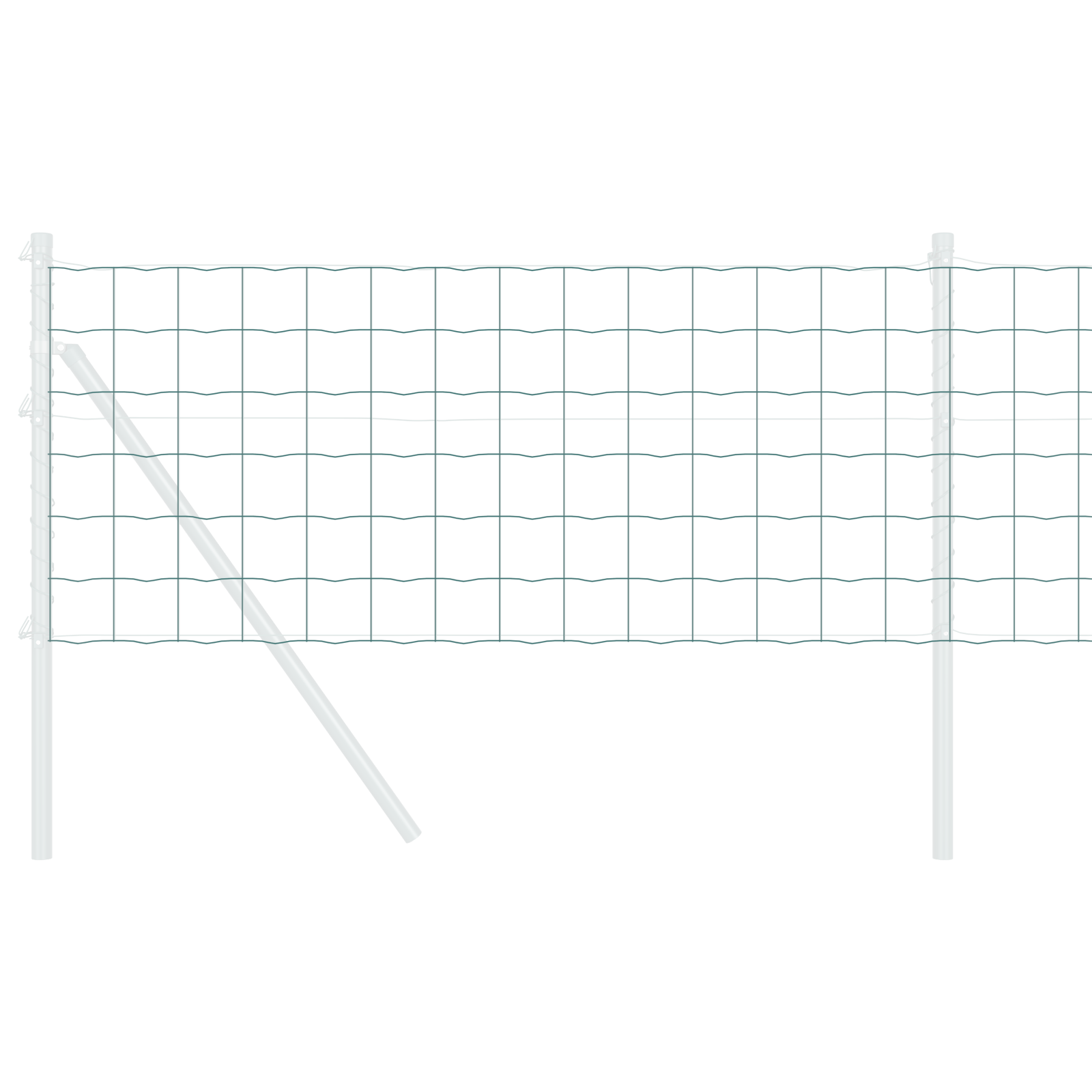 Recinzione Euro Verde 0,4x10 m Acciaio