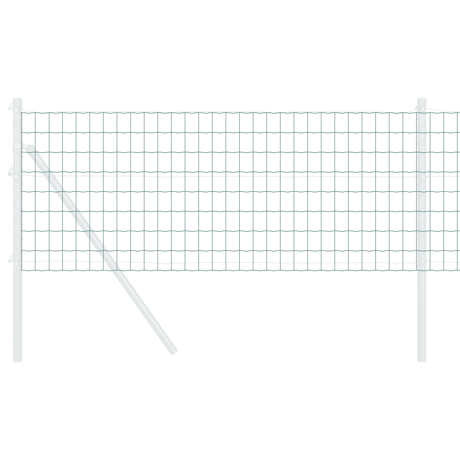 Recinzione Euro Verde 0.4x25 m Acciaio