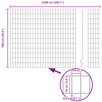 Cancello Euro Verde 1x25 m Acciaio
