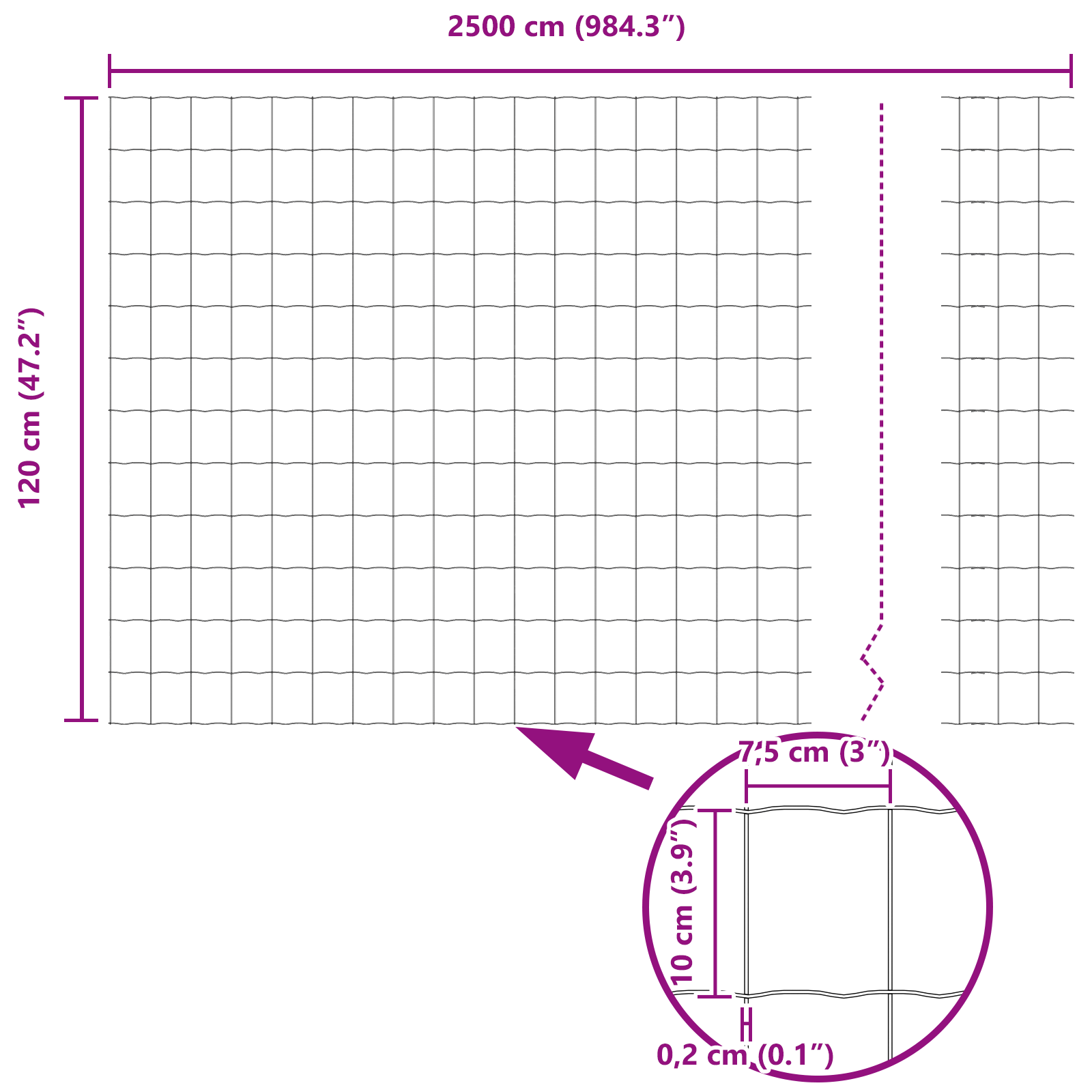 Recinzione Euro Verde 1.2x25 m Acciaio