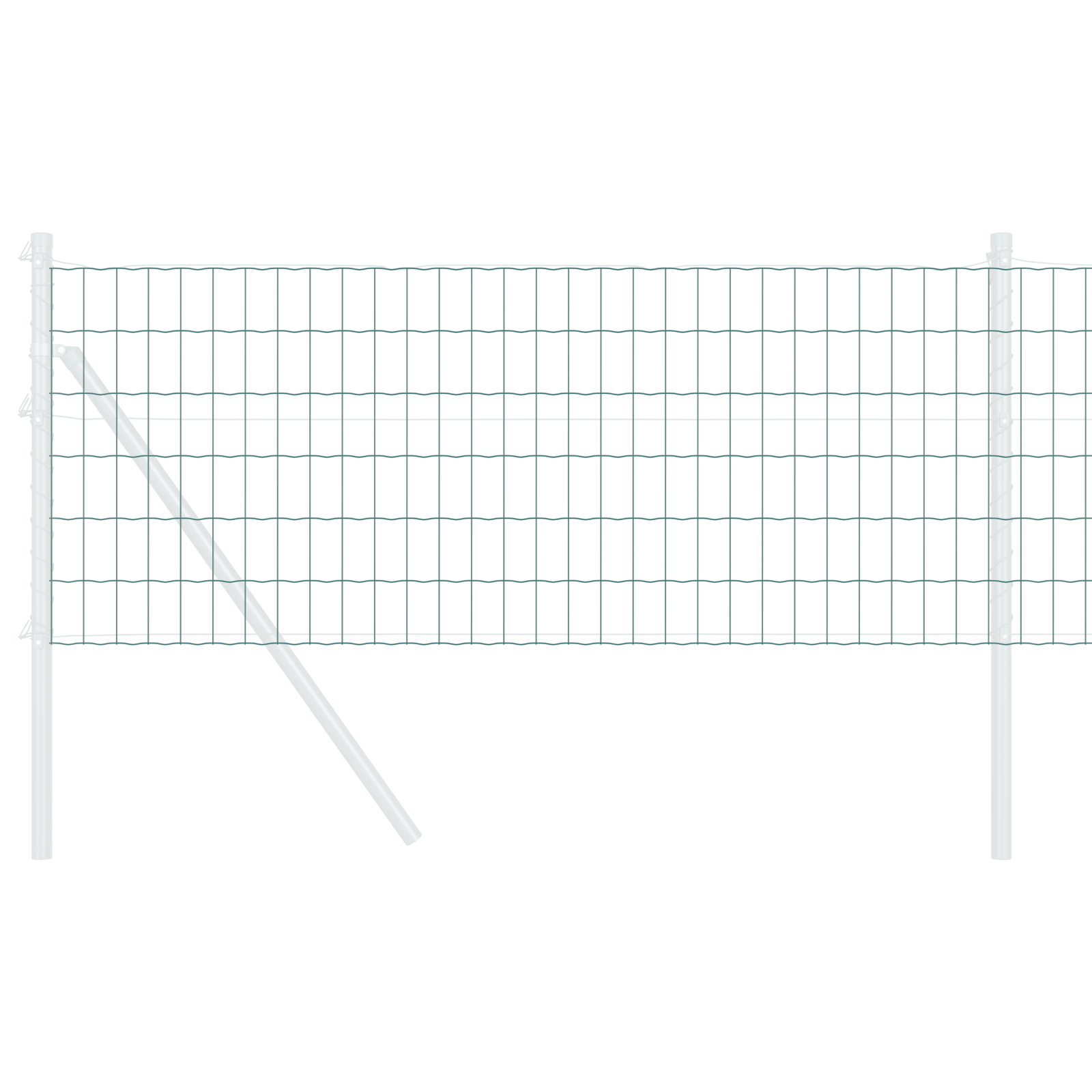 Recinzione Euro Verde 0.4x50 m Acciaio