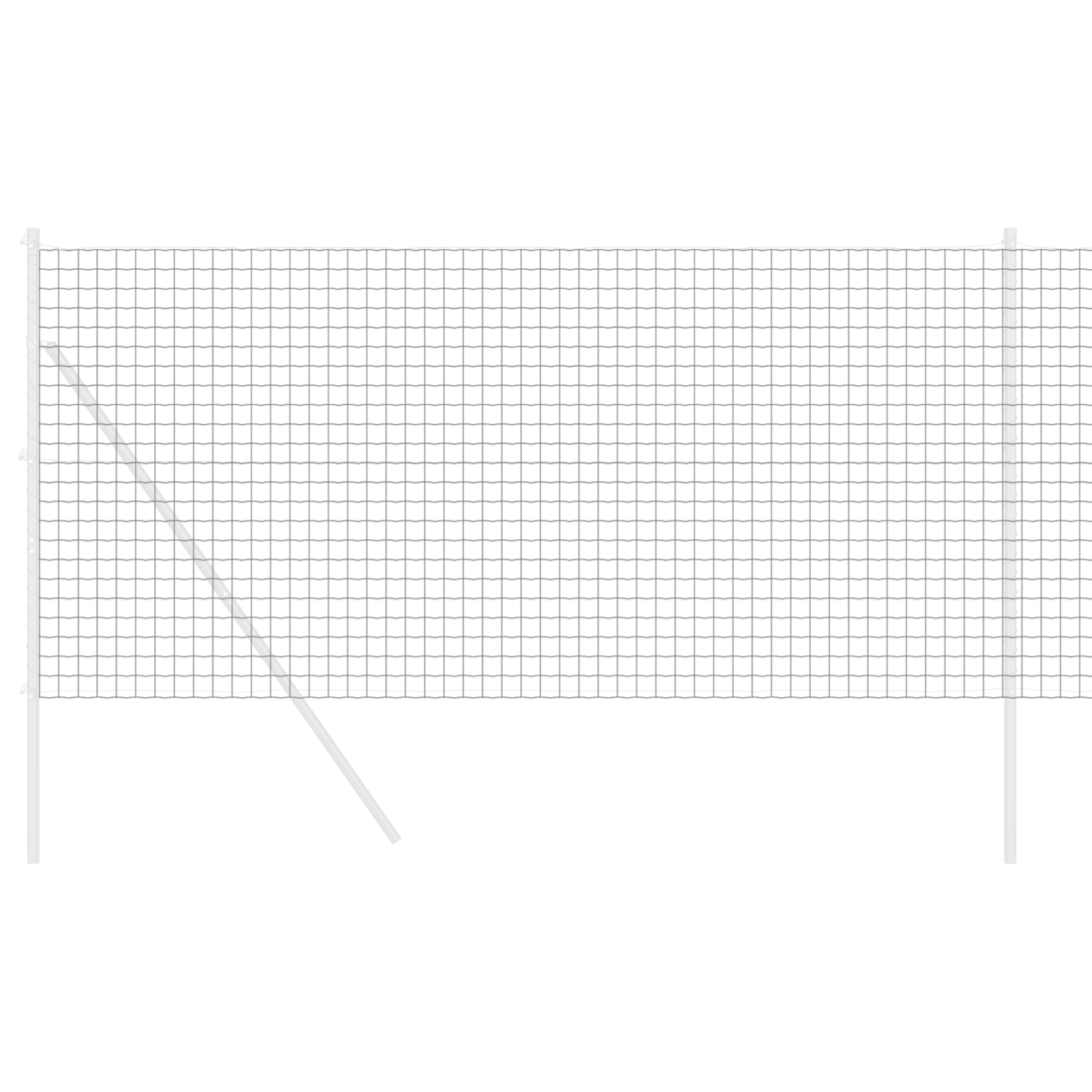 Recinzione Euro Grigio 1,2x10 m Acciaio