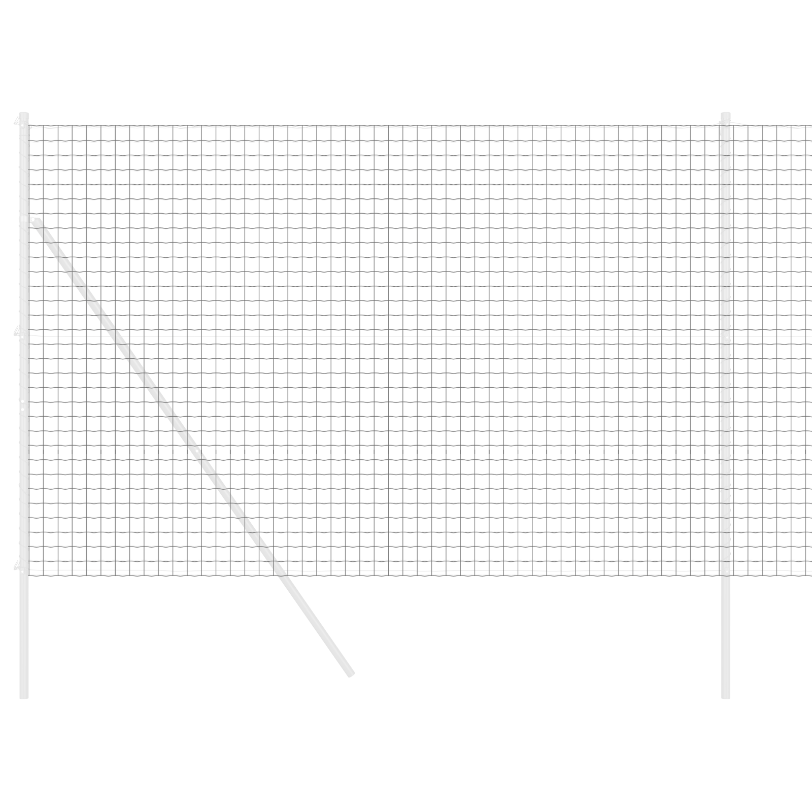 Recinzione Euro Grigia 1,6x10 m in Acciaio