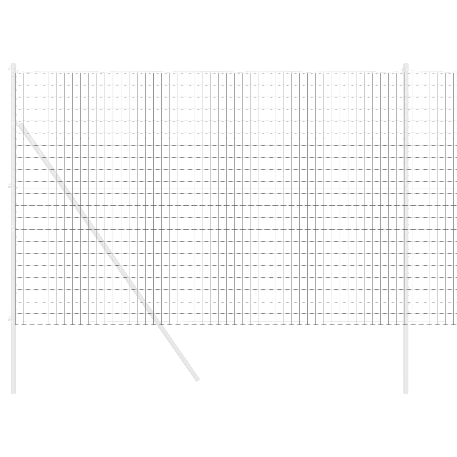 Recinto Euro Grigio 1.6x10 m Acciaio
