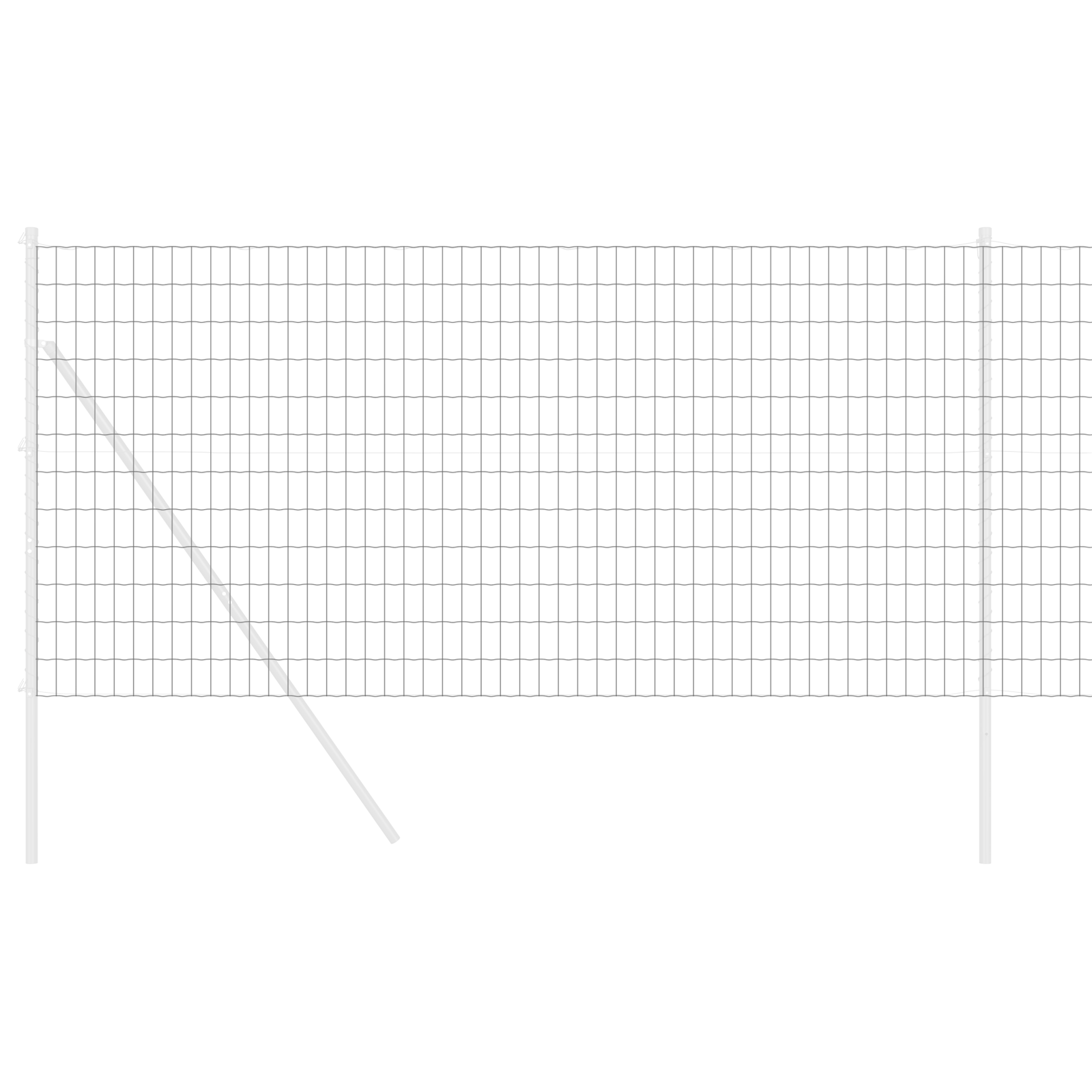 Recinzione Euro Grigia 1x10 m Acciaio