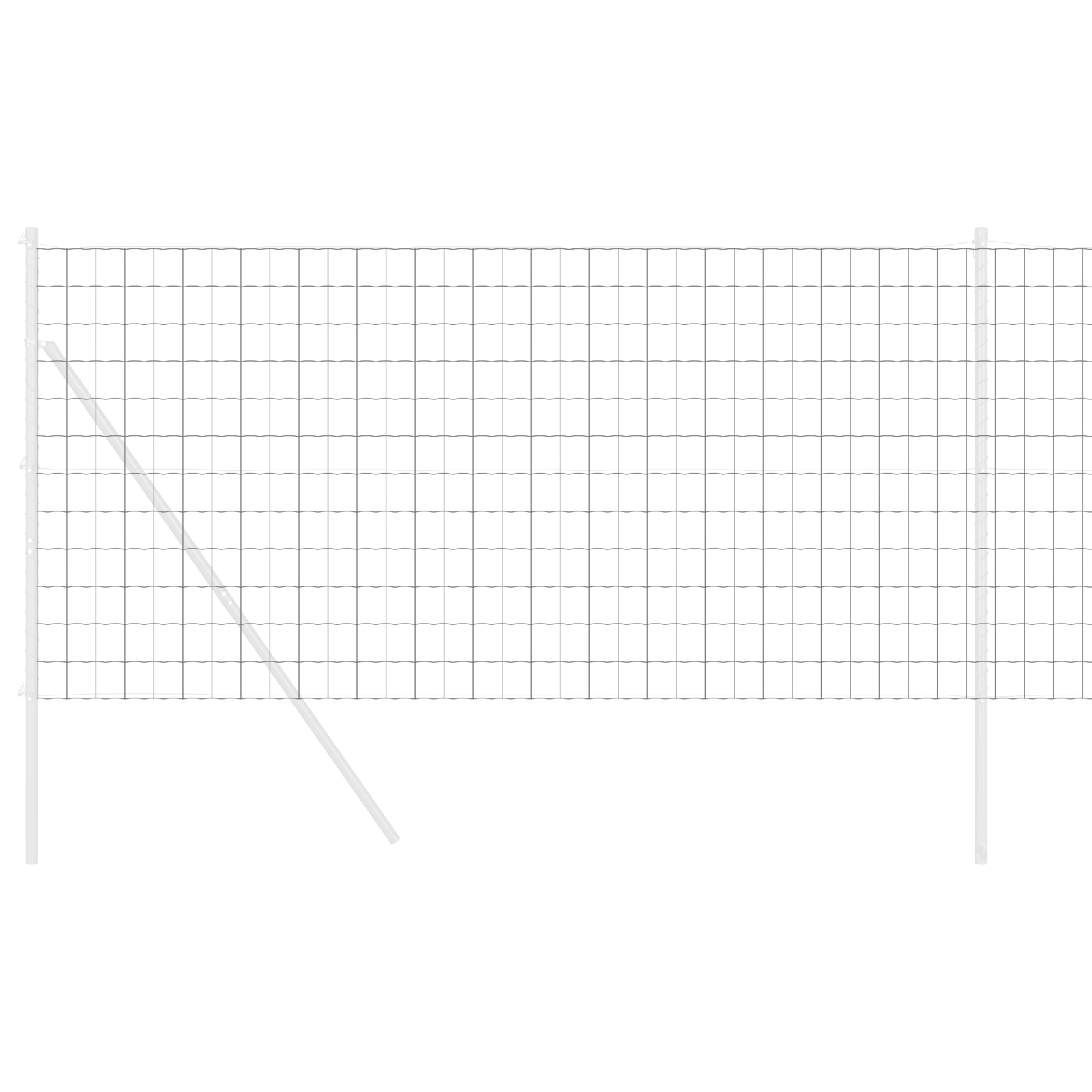 Recinzione Euro Grigio 1.4x10 m Acciaio