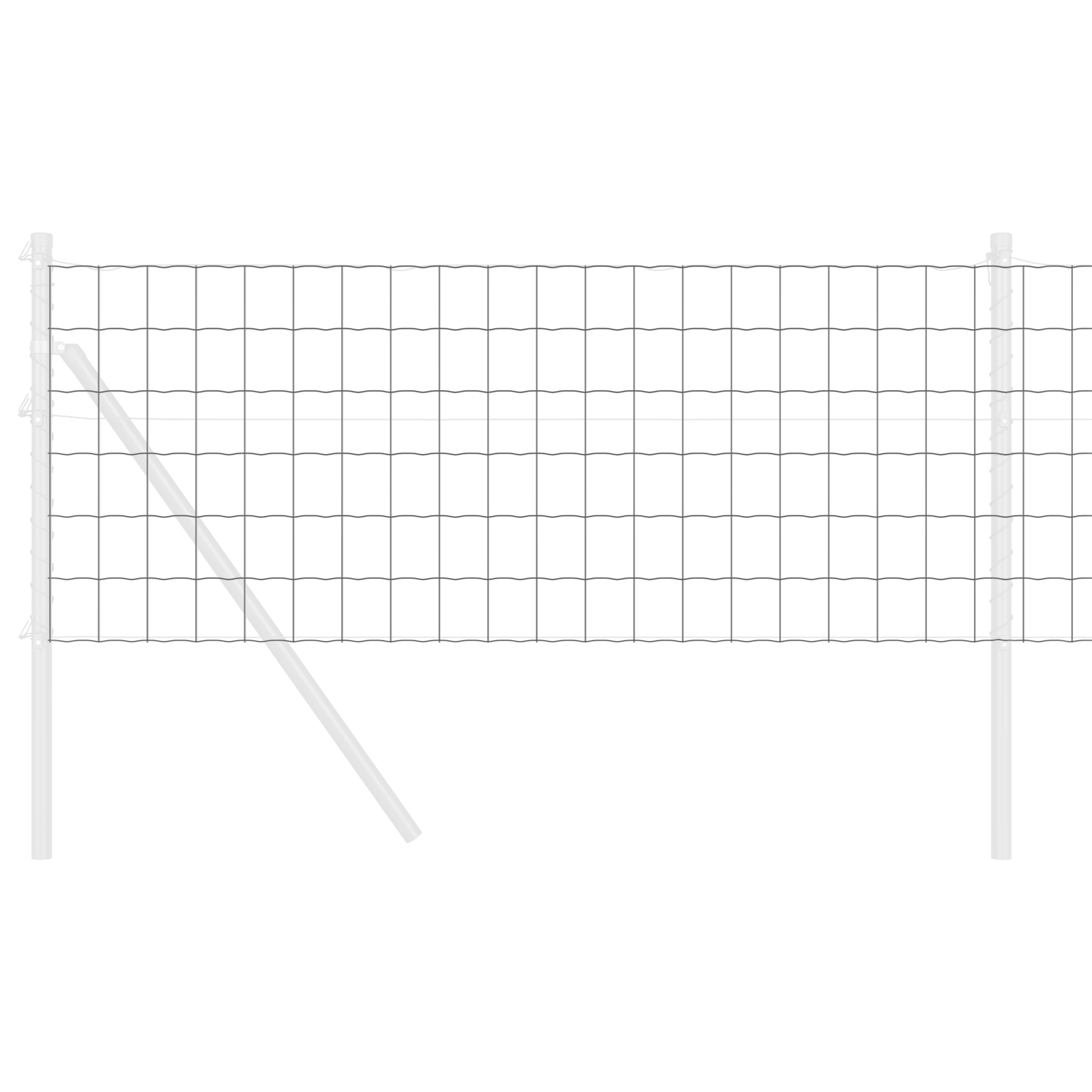 Recinzione Euro Grigia 0.4x50 m Acciaio