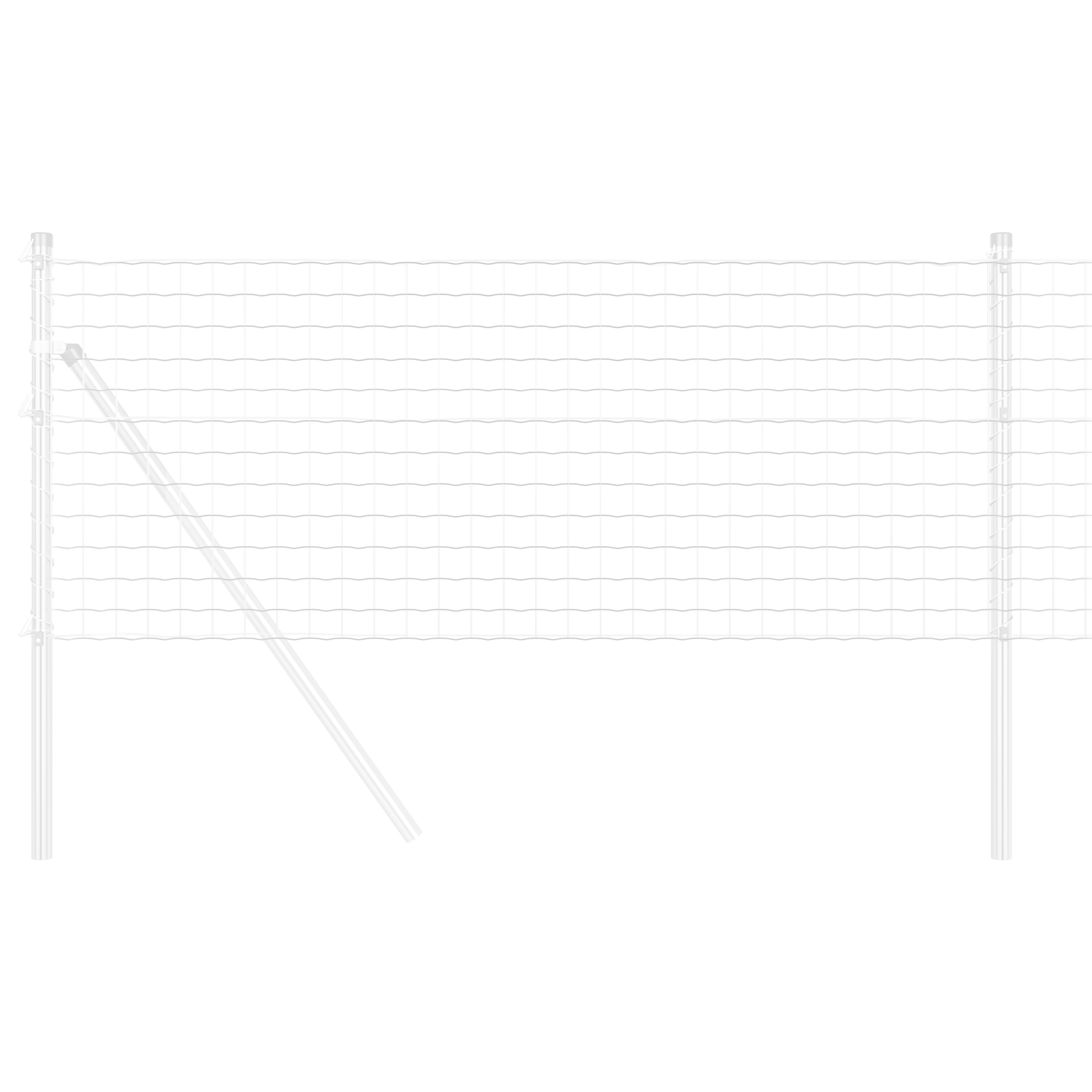 Recinzione Euro 0,6x10 m Acciaio Zincato