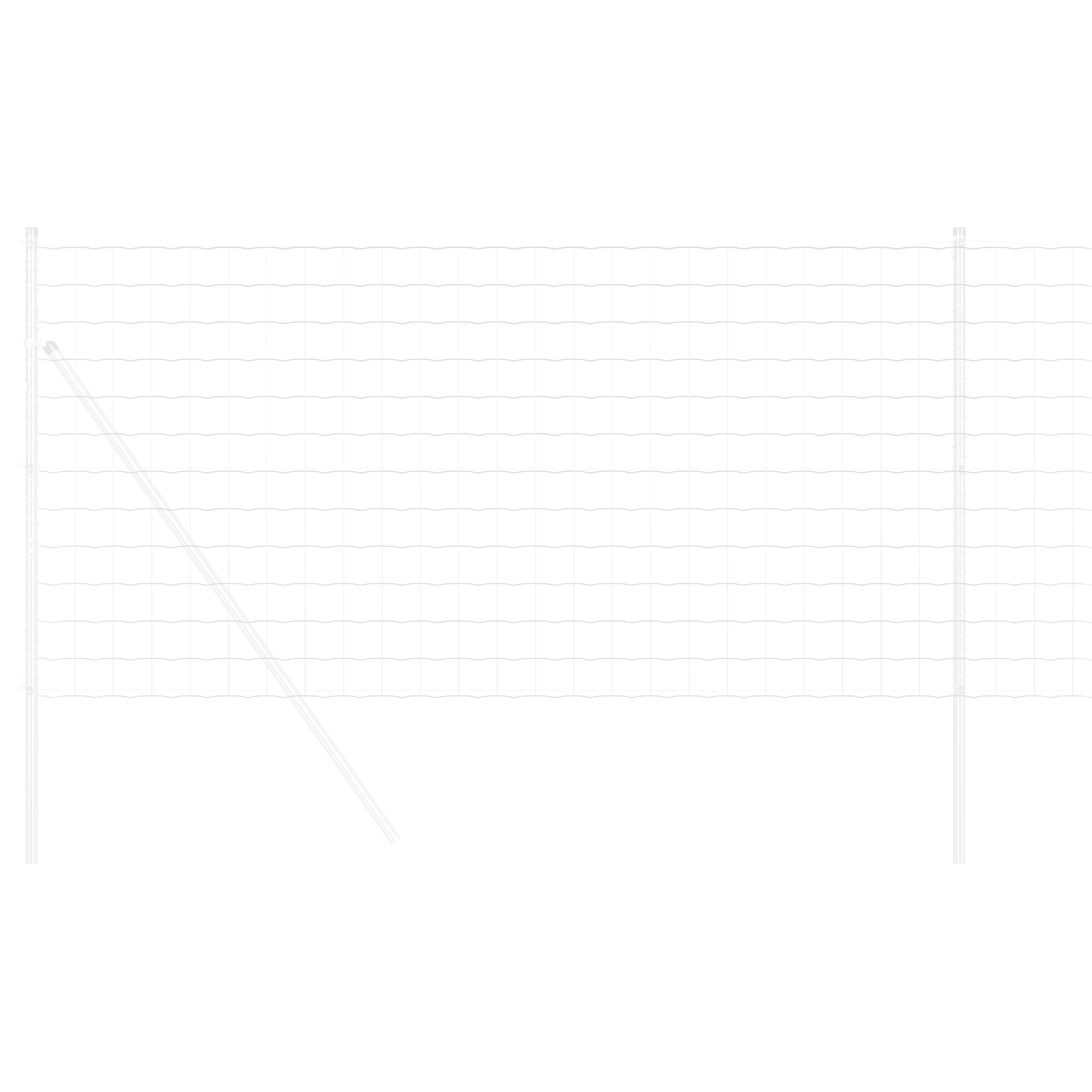 Recinzione Euro 1x10 m Acciaio Galvanizzato