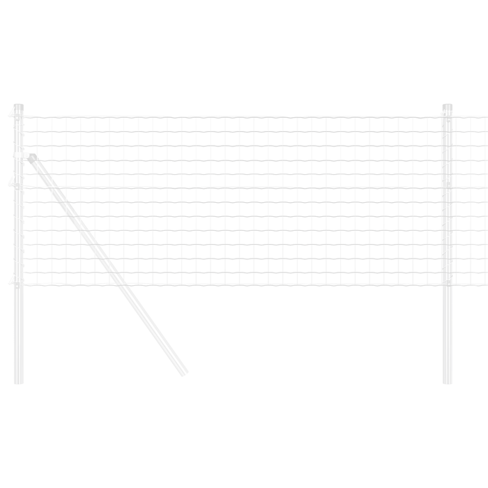 Recinzione Euro 0.8x25 m Acciaio Zincato