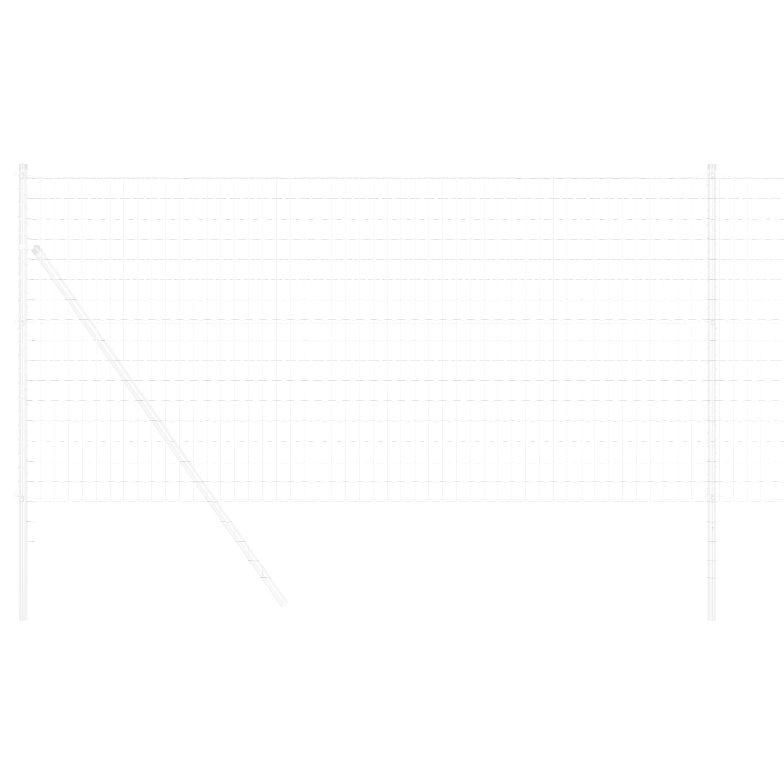 Recinzione Euro 1x25 m in Acciaio Galvanizzato