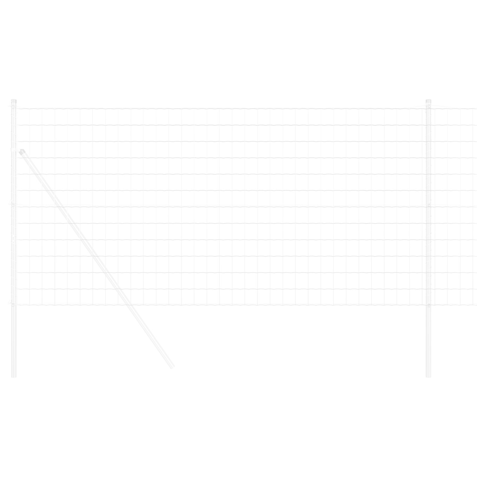 Recinzione Euro 1x25 m Acciaio zincato