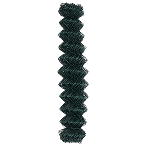 Recinzione a maglie Chain Link Verde 1x25 m Acciaio