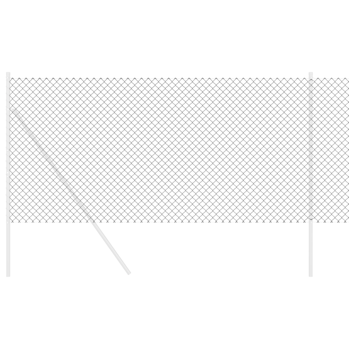 Recinzione a Maglie Chain Grigia 1.2x25 m Acciaio