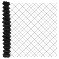Recinzione a Maglie Chain Link Grigia 1.6x25 m Acciaio