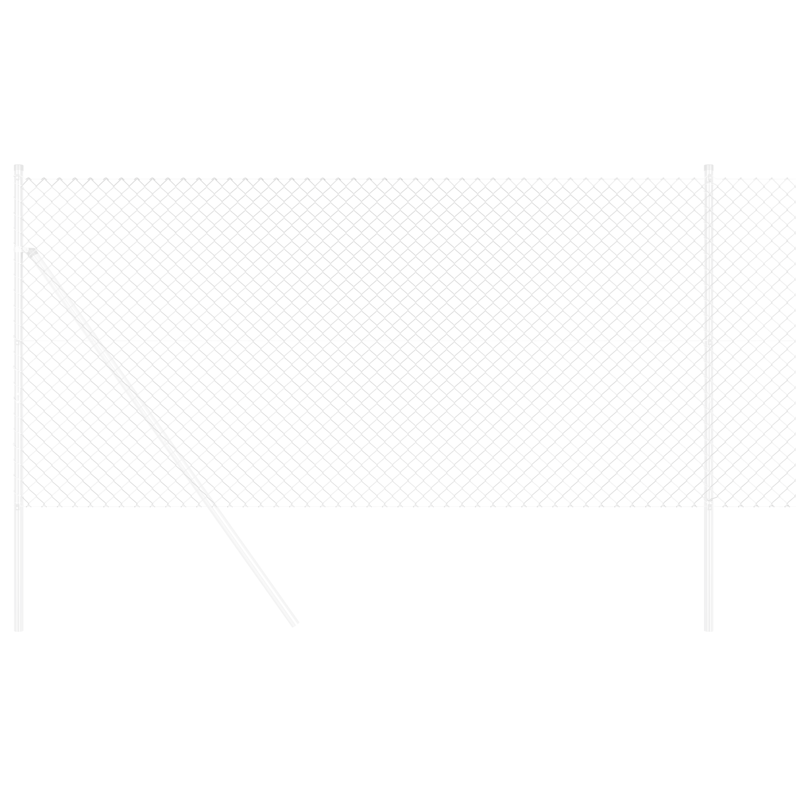 Recinzione a Maglie 1x10 m Acciaio Galvanizzato