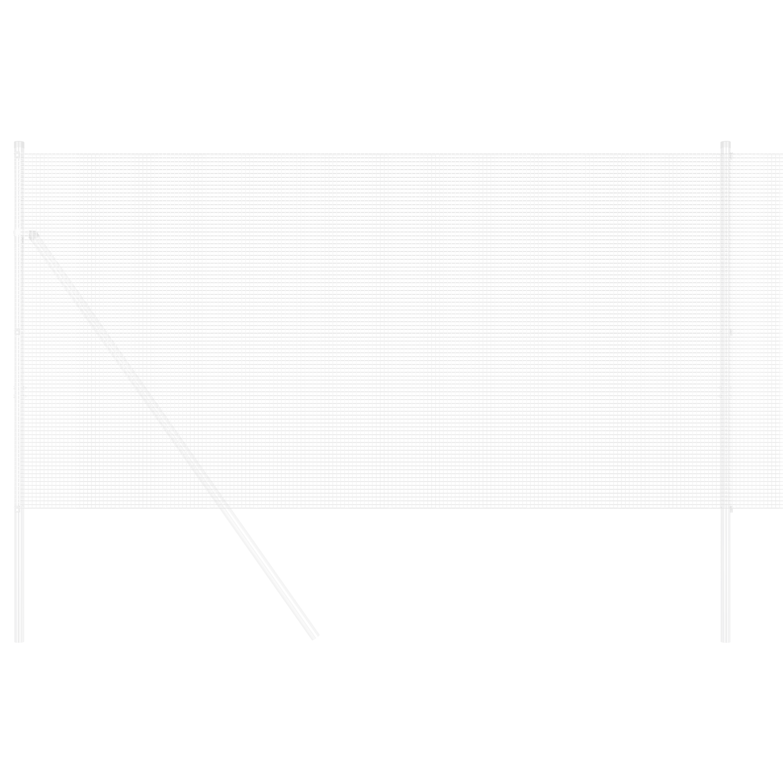 Recinzione a rete saldata 0.6 x 10 m in acciaio zincato