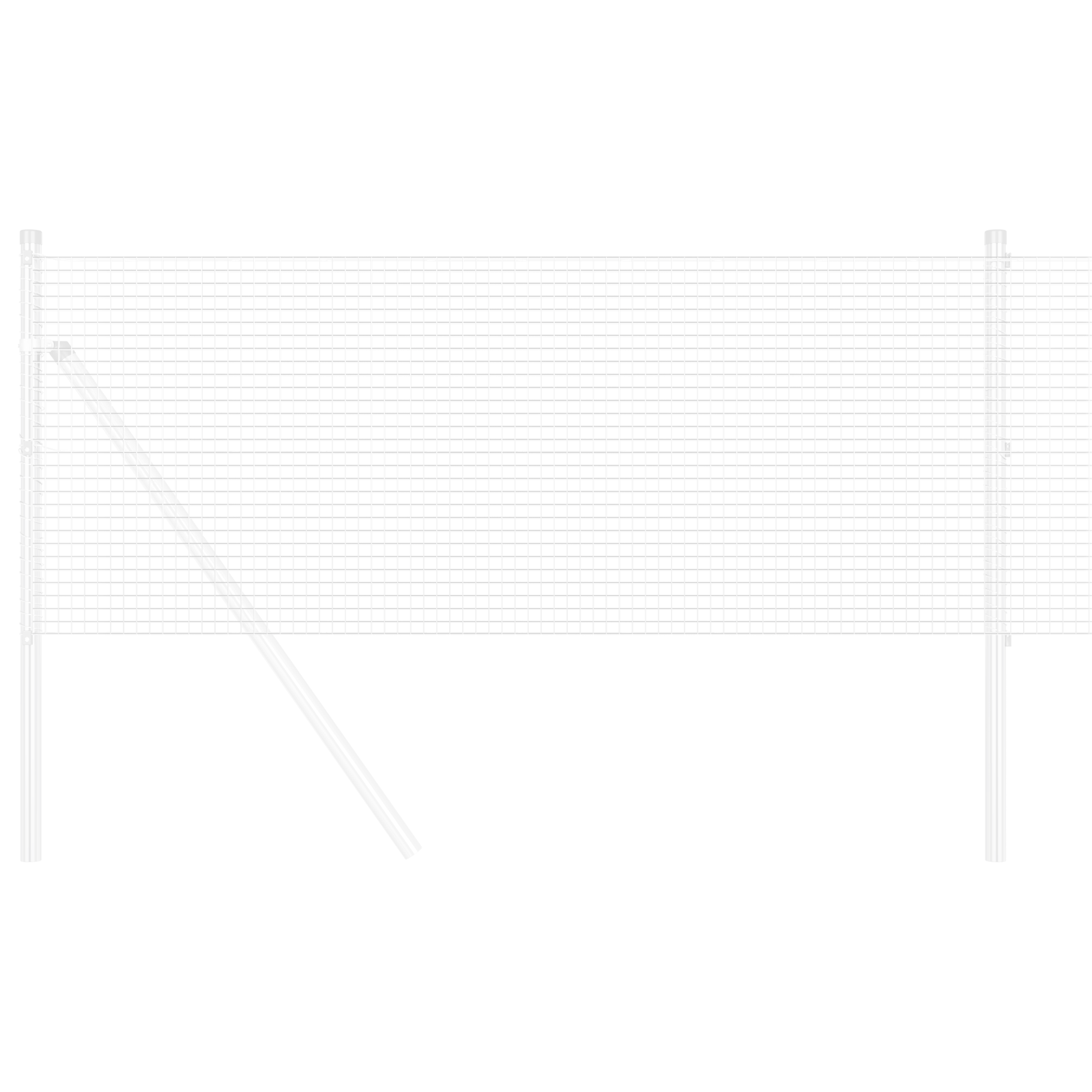 Recinzione in Filo Saldato 0,5x50 m Acciaio Zincato