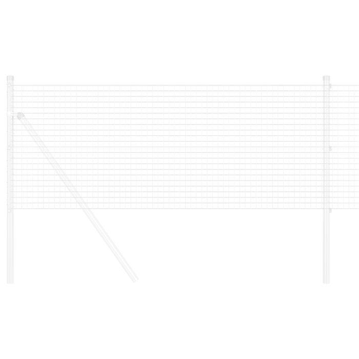 Recinzione in Filo Saldato 0.8x50 m Acciaio Zincato