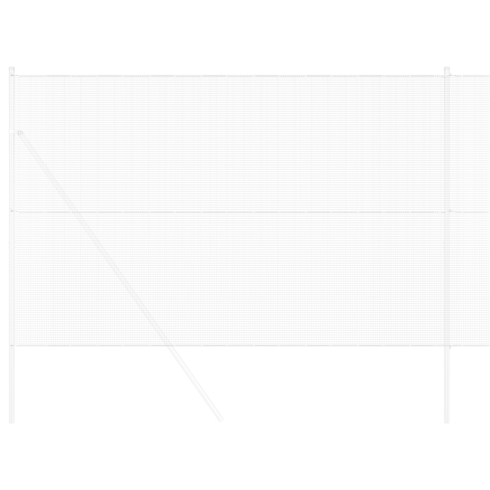 Recinzione in Filo Saldato 1.5x50 m Acciaio Zincato