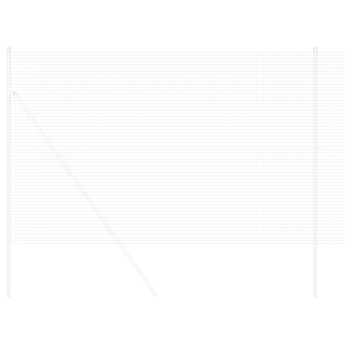 Recinto in Filo Saldato 1.5x50 m Acciaio Zincato