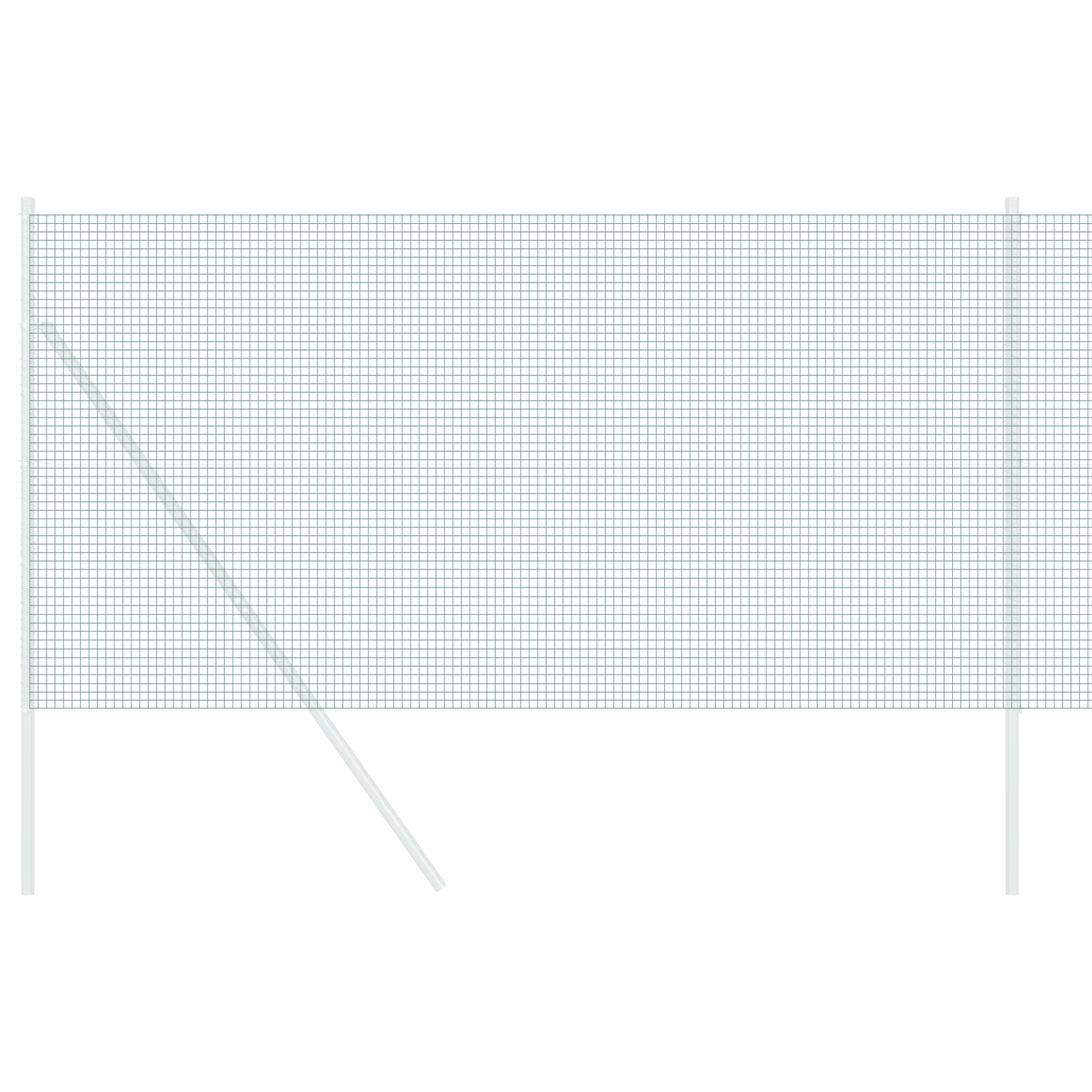 Recinzione in filo saldato Verde 1.4x10 m Acciaio
