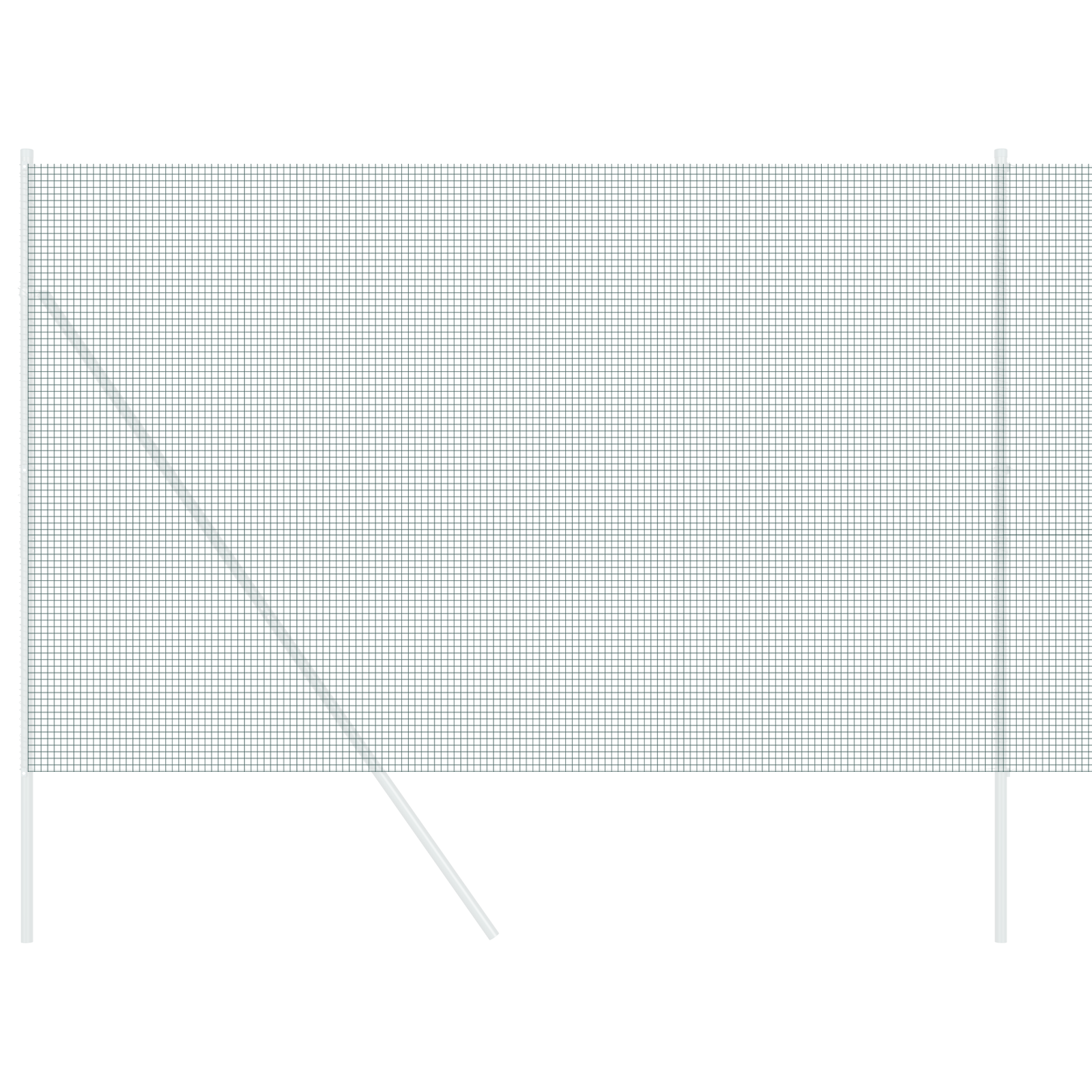 Recinzione in Filo Saldato Verde 1,6x10 m Acciaio