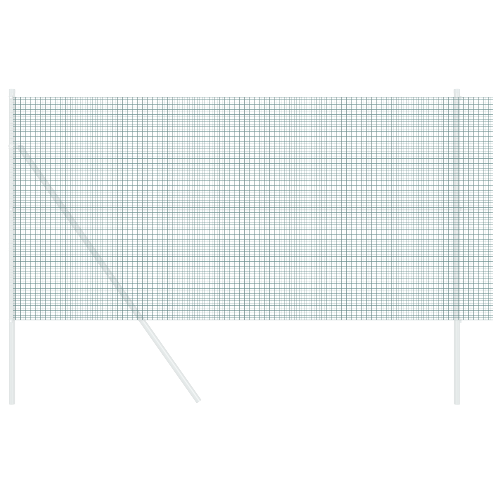 Recinzione in Rete Saldata Verde 0.4x25 m Acciaio