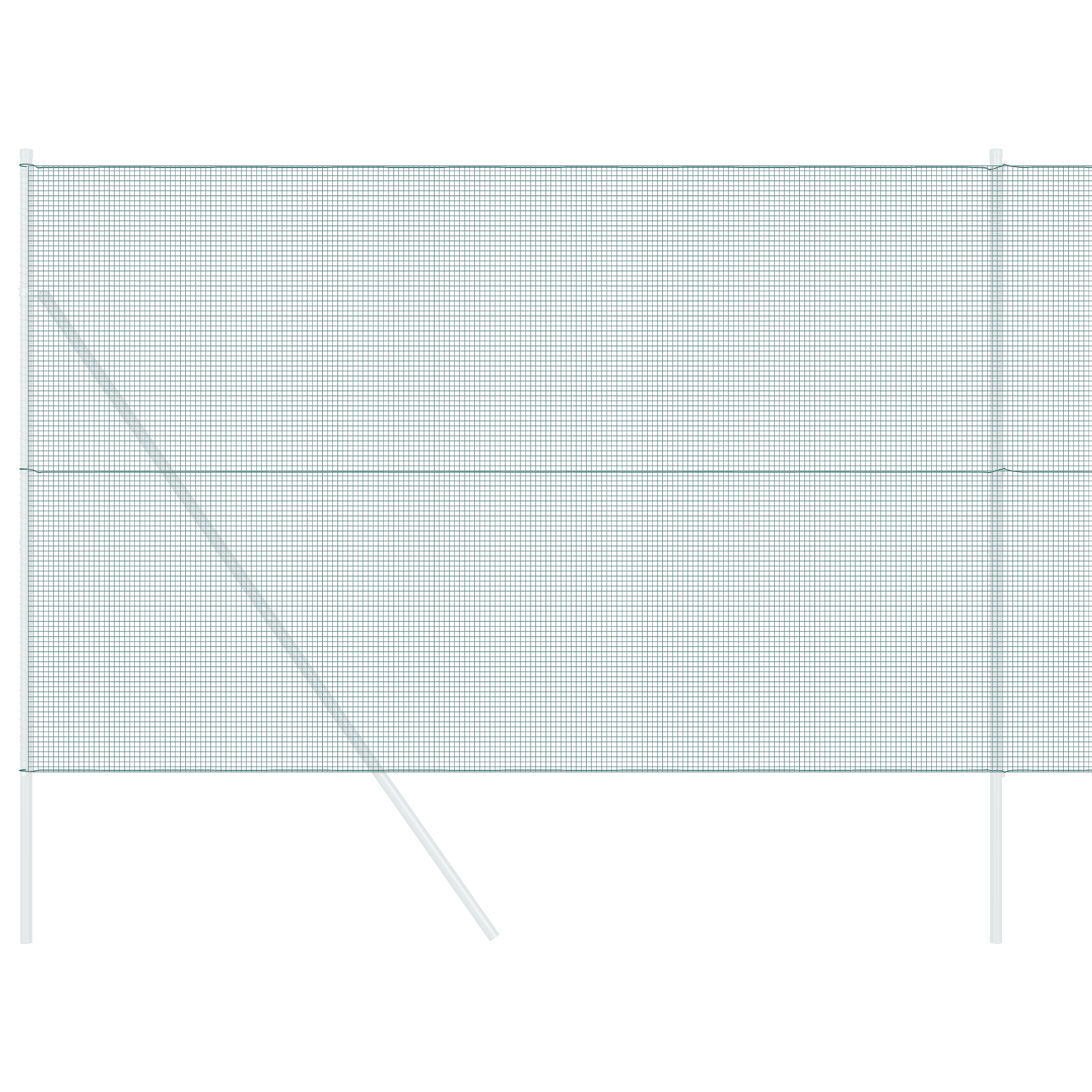 Recinzione in Filo Saldato Verde 1.6x25 m Acciaio