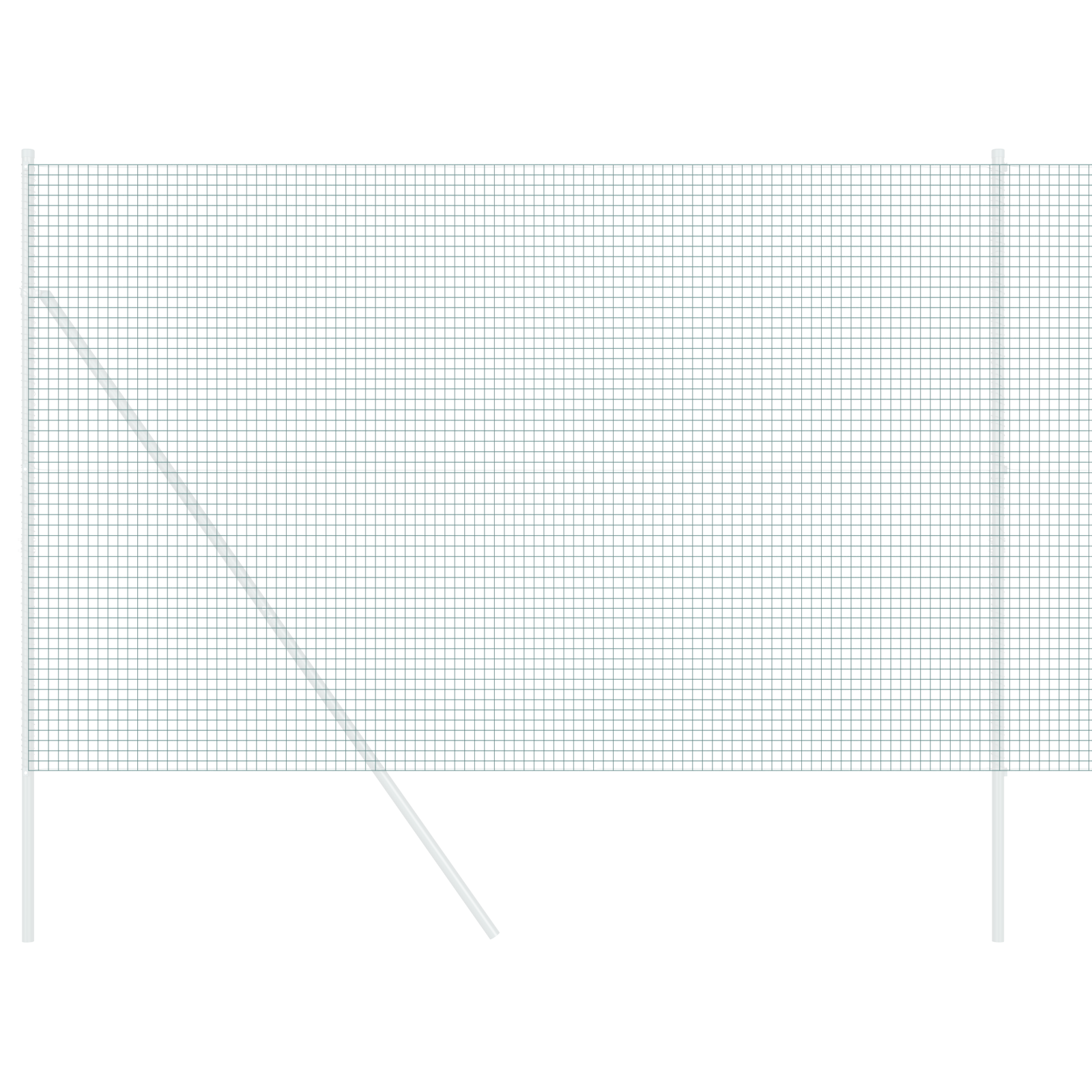 Cancello in Filo Saldato Verde 1.6x25 m in Acciaio