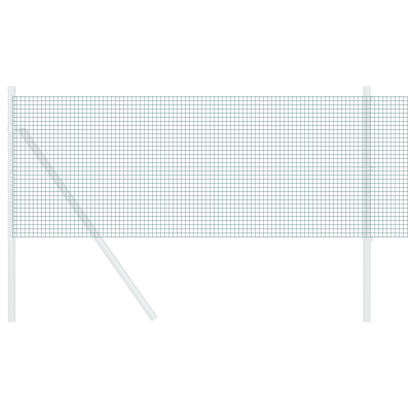 Recinzione in filo saldato Verde 0,5x50 m Acciaio