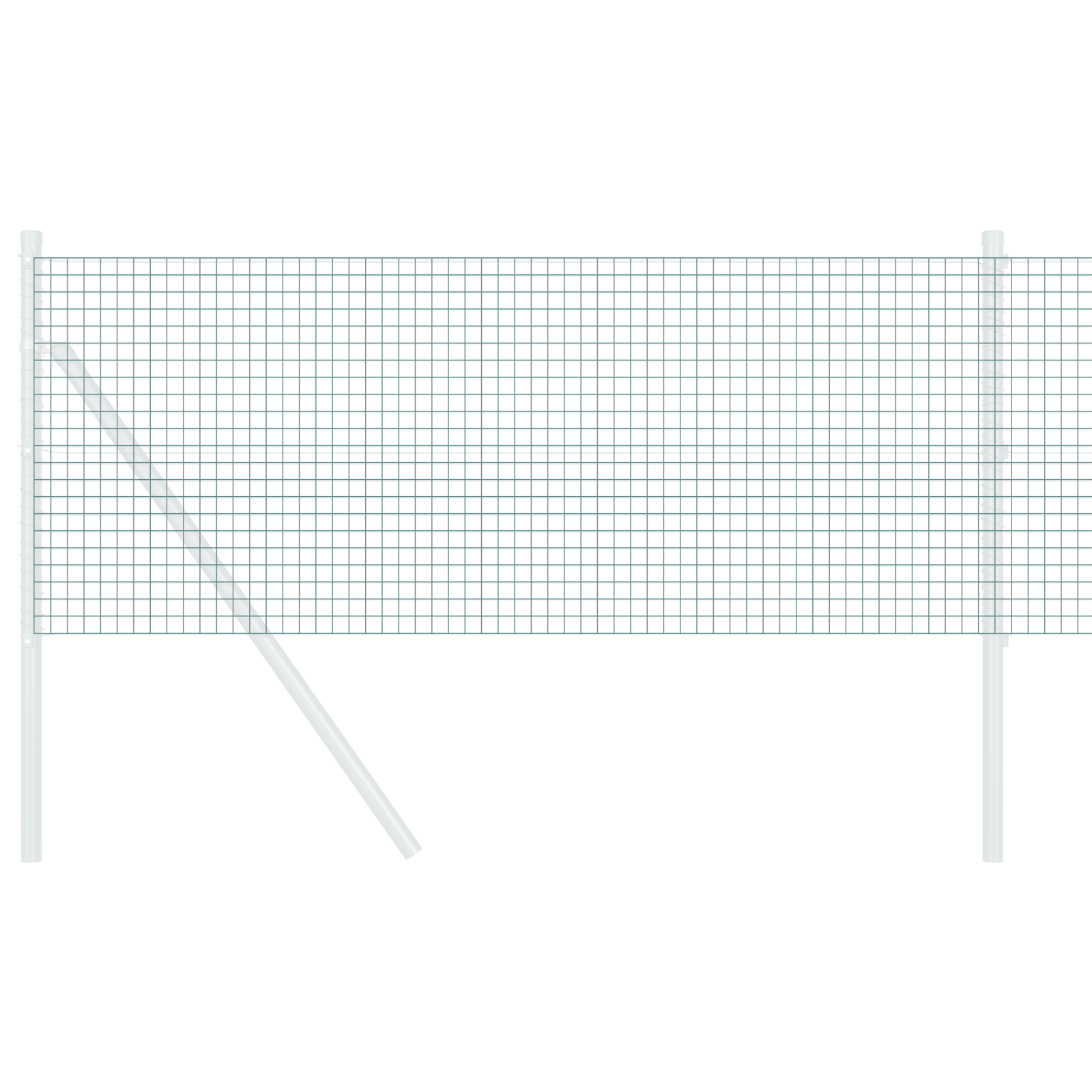 Recinzione in Filo Saldato Verde 0.6x50 m Acciaio