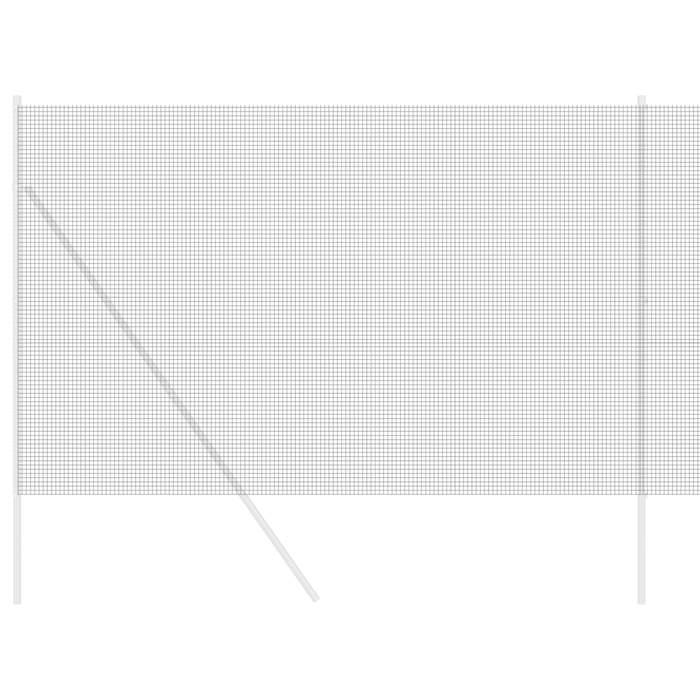 Recinzione in Filo Saldato Grigia 1,5x10 m Acciaio