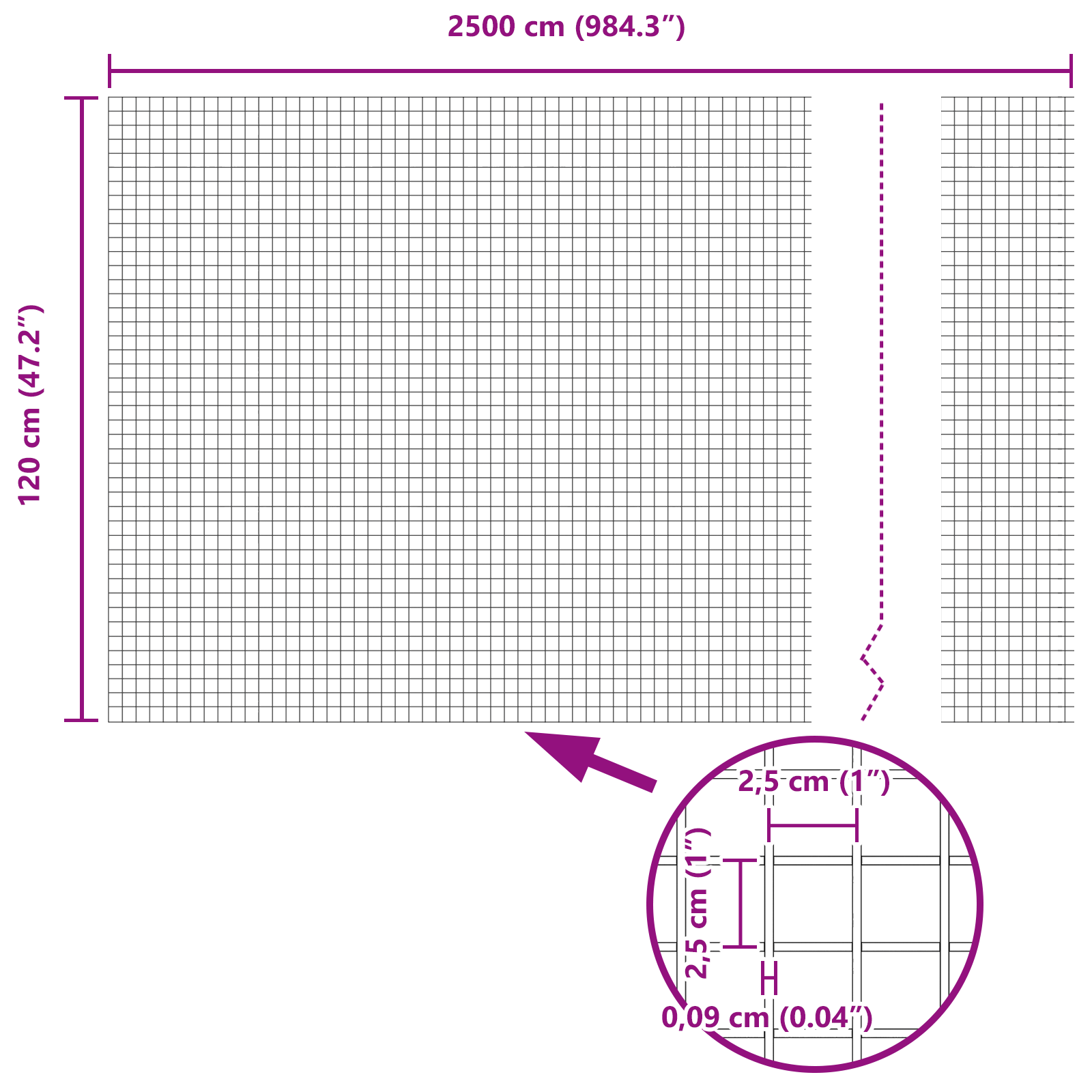 Recinzione in Filo Saldata Grigia 1.2x25 m Acciaio