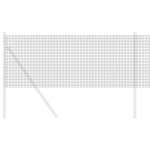 Recinzione in Rete Saldato Grigia 0,5x50 m Acciaio