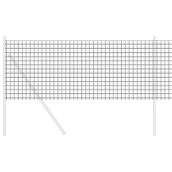 Recinzione in filo saldato Grigio 0.8x50 m Acciaio