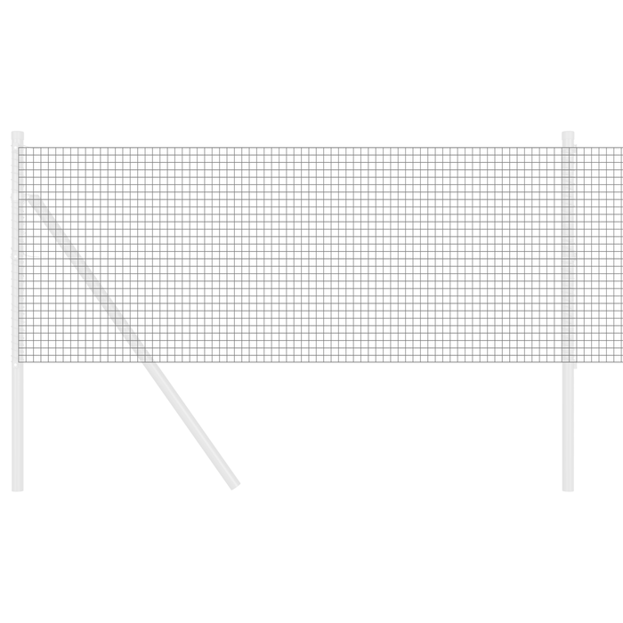 Recinzione in Filo Saldato Grigia 0.6x100 m Acciaio