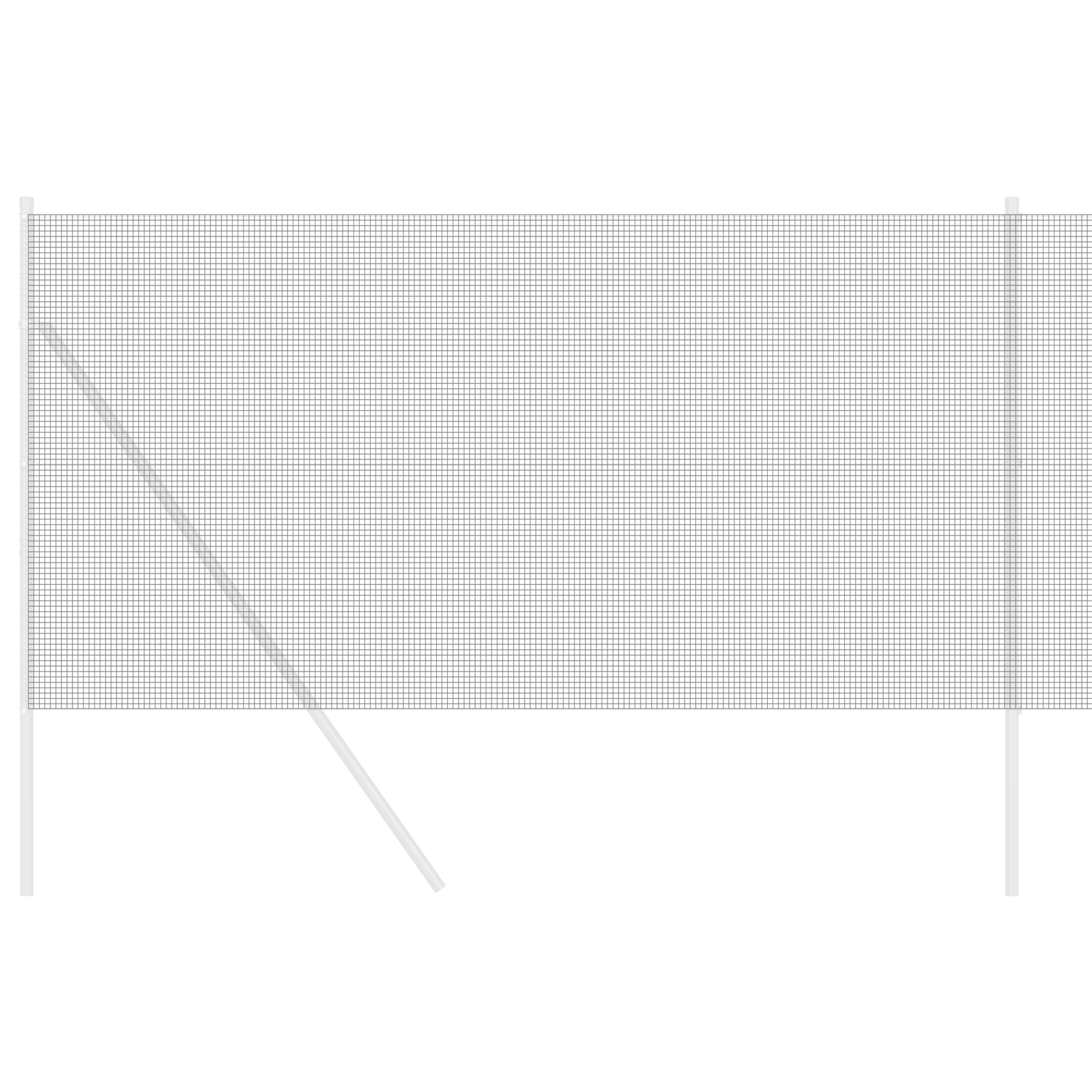 Recinzione in rete saldata Grigia 1x100 m Acciaio