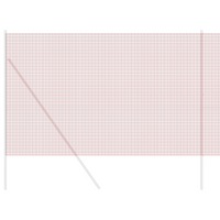 Recinzione in Rete Metallica Rossa 1.5x10 m in Acciaio