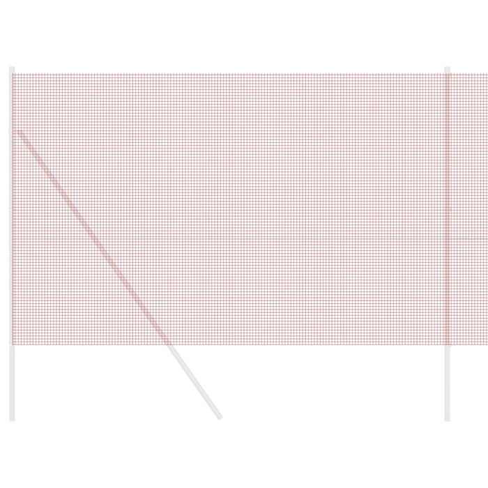 Recinzione in Rete Metallica Rossa 1.5x10 m in Acciaio