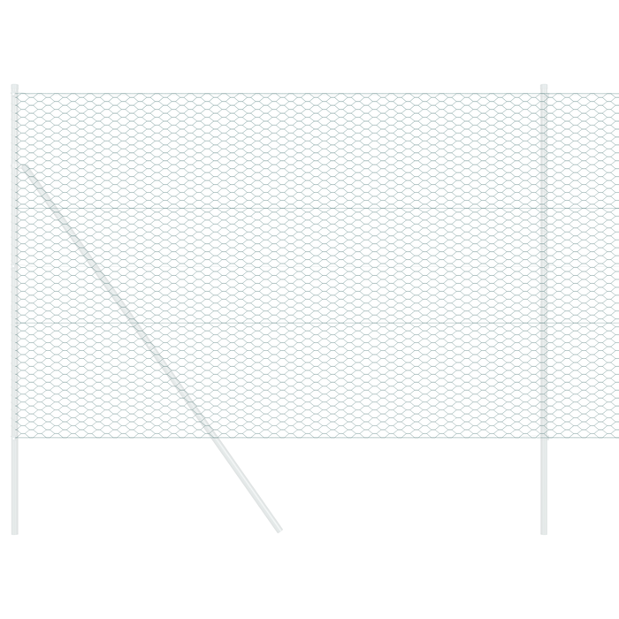 Recinzione Esagonale Verde 1,5x100 m Acciaio