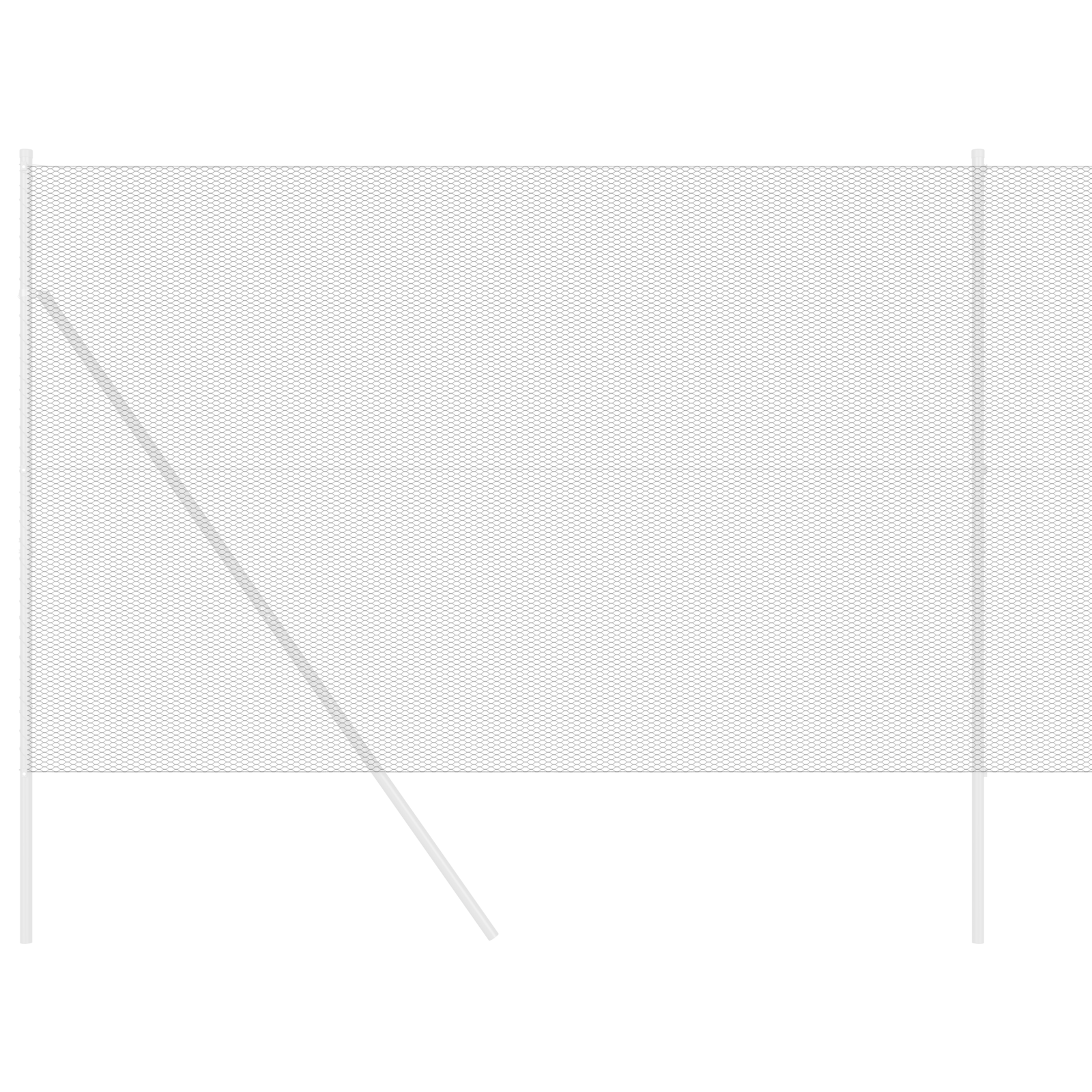 Recinzione Esagonale Grigia 1.5x50 m Acciaio